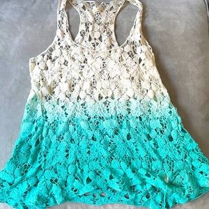 NEW Ombré crochet knit tank